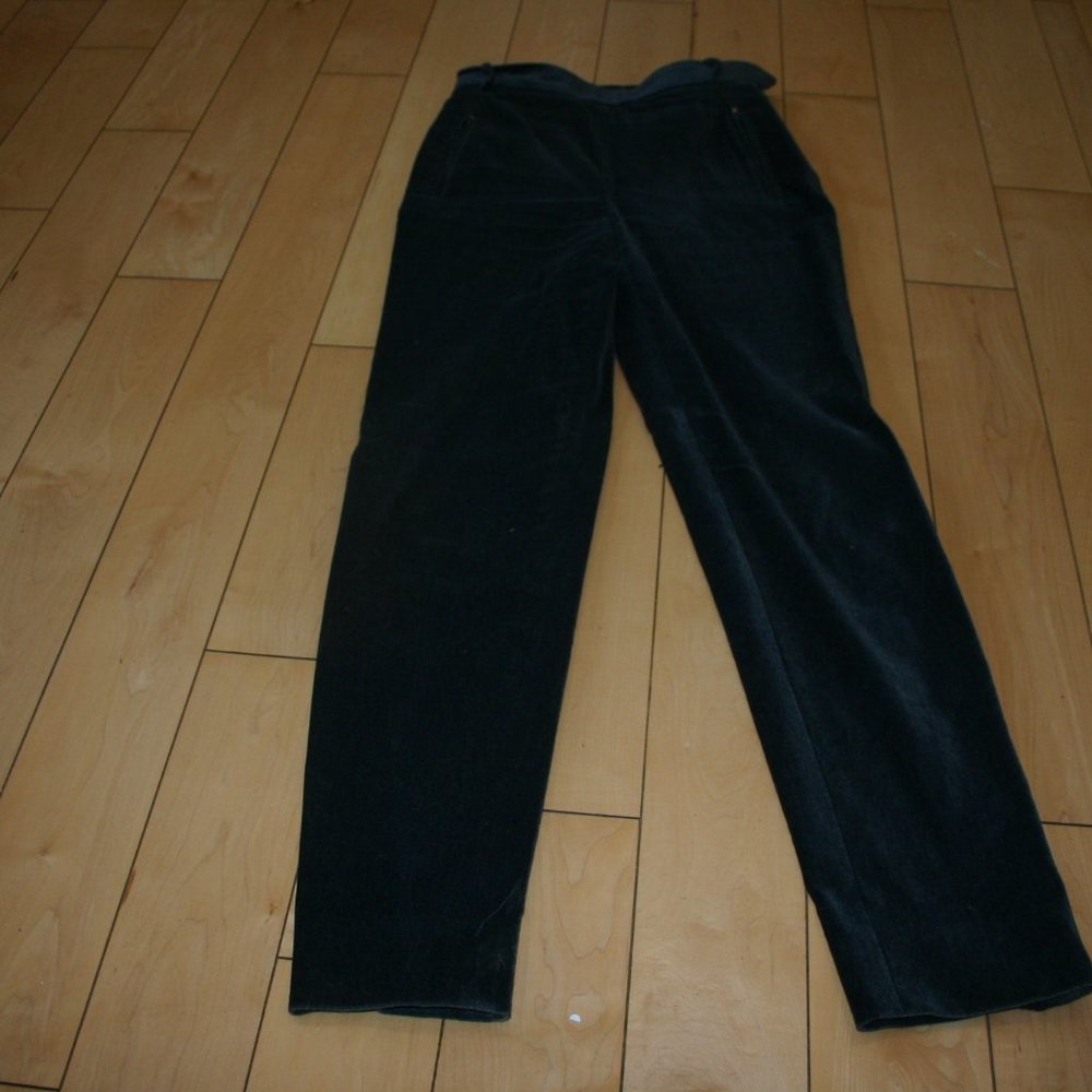 Carlisle Velveteen Pant Size 8 Charcoal Grey Great Condition